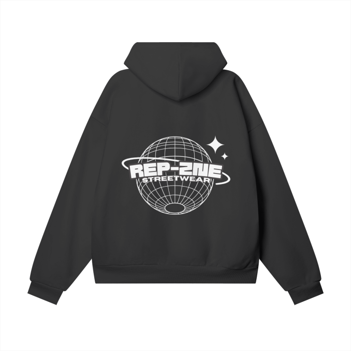 REP-ZNE Globe Logo Oversized Hoodie