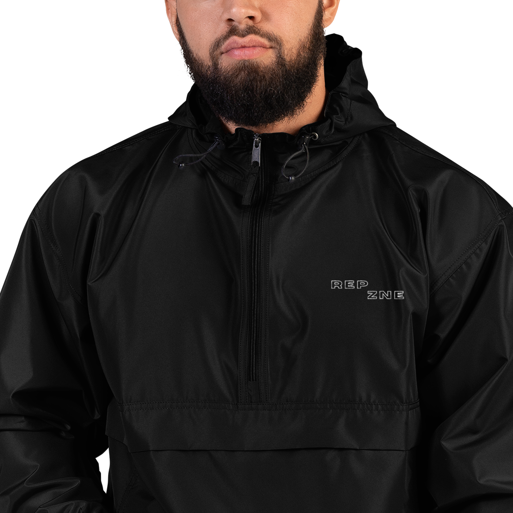 REP-ZNE x Champion Embroidered Logo Packable Jacket