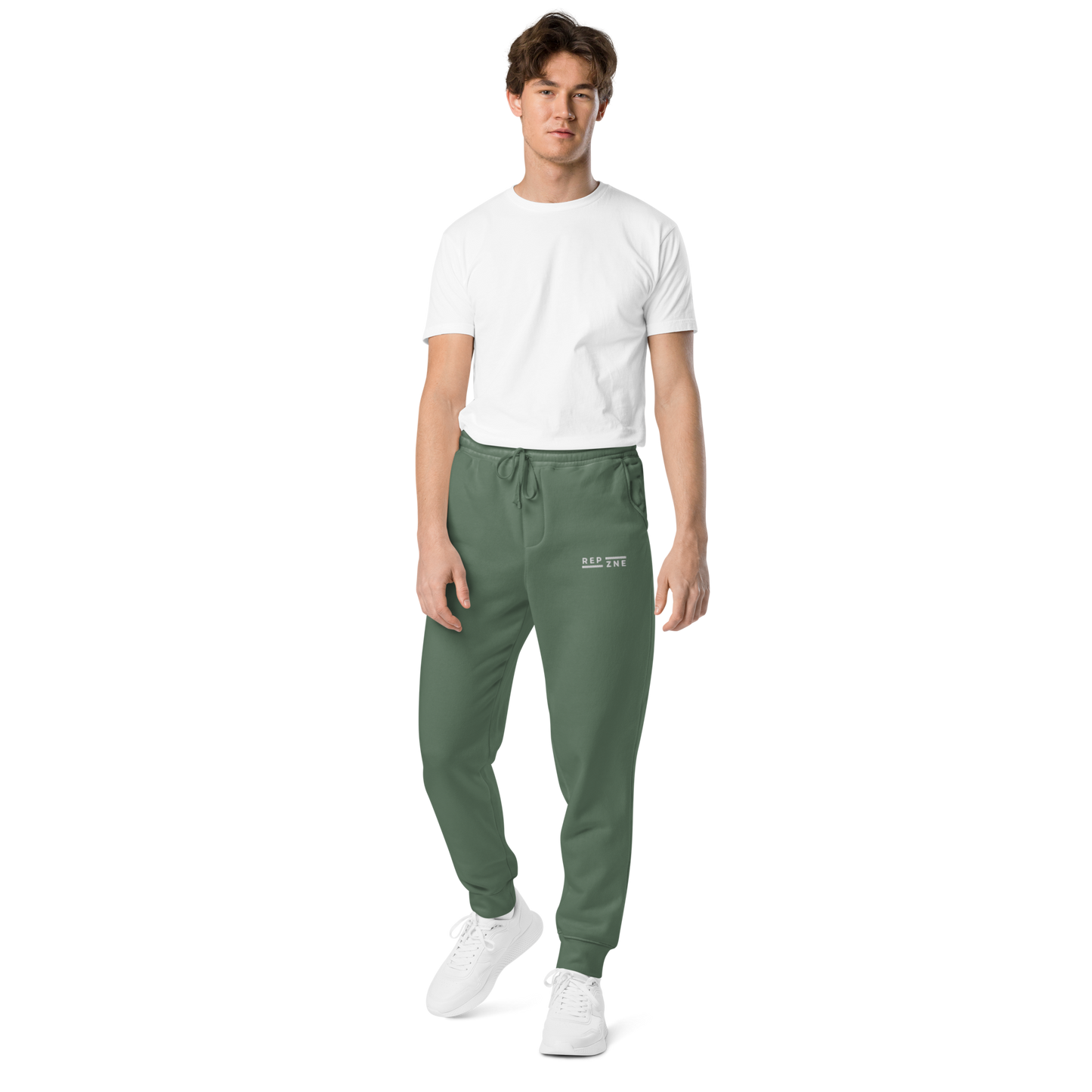 REP-ZNE Originals Box Logo Unisex Pigment-Dyed Sweatpants