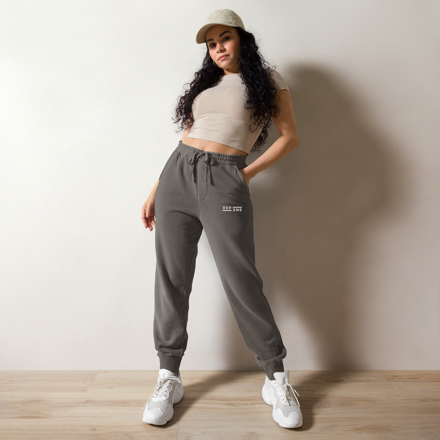 REP-ZNE Originals Box Logo Unisex Pigment-Dyed Sweatpants